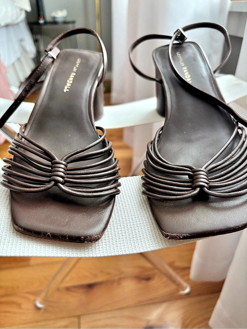 Loeffler Randall Strappy Heels in Brown US 8